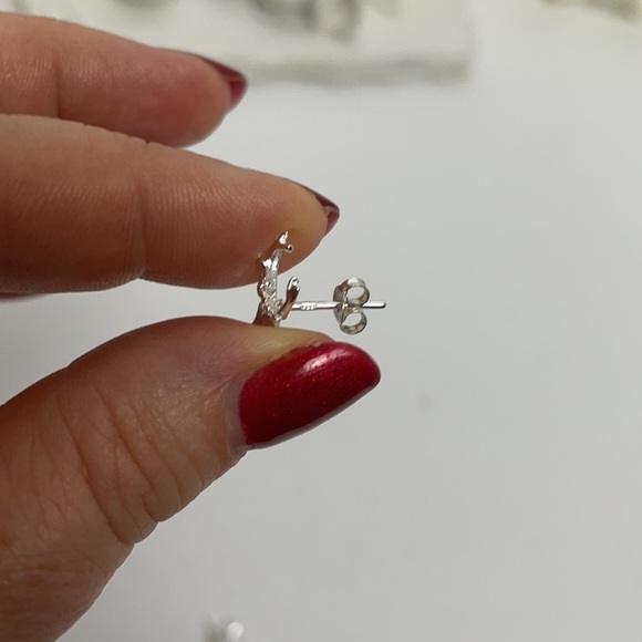 Deer Earrings Sterling Silver NWOT - Picture 4 of 9